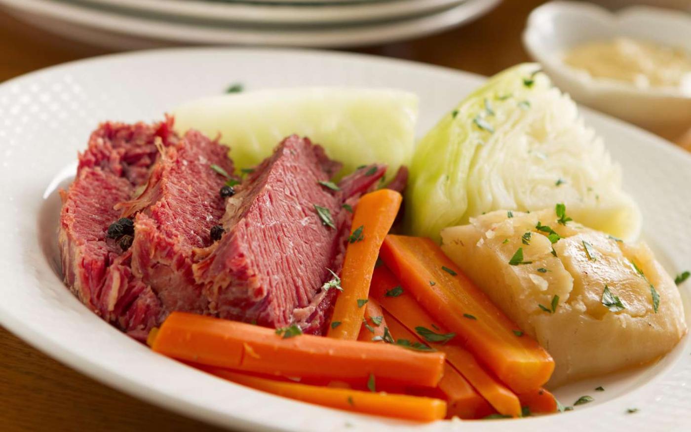 Corned beef met kool 