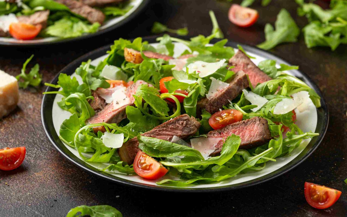 Entrecote met parmezaanse kaas