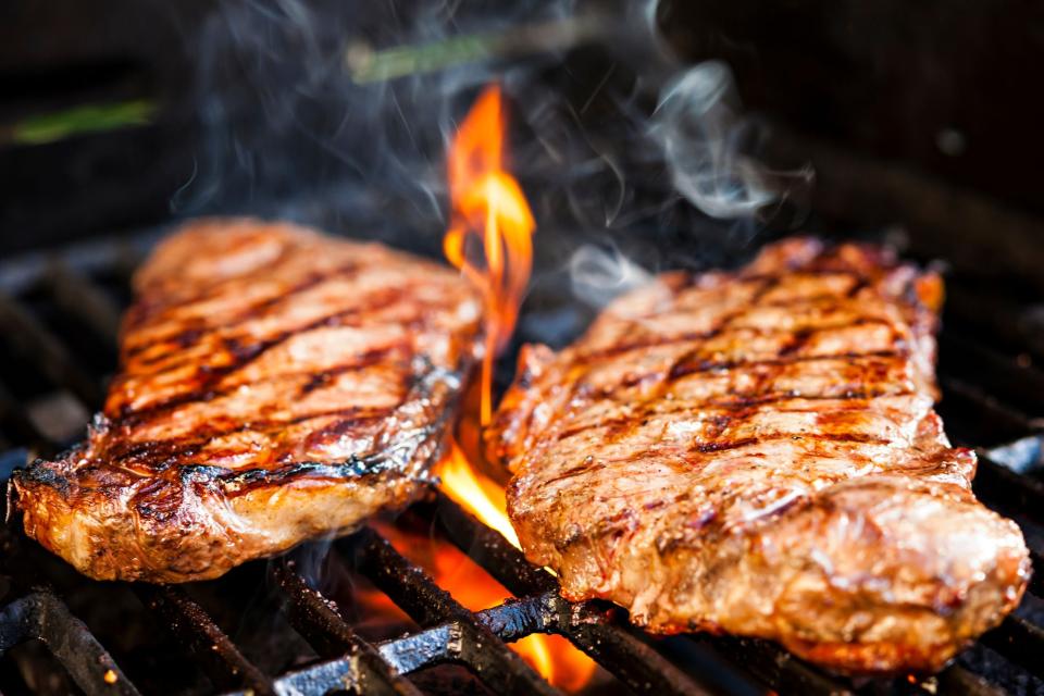 Entrecote op de BBQ